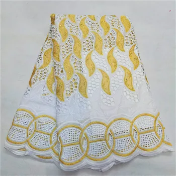 

High quality nigerian swiss dry swiss voile lace in switzerland dubai fabric african 100%cotton lace fabric high quality 5yards