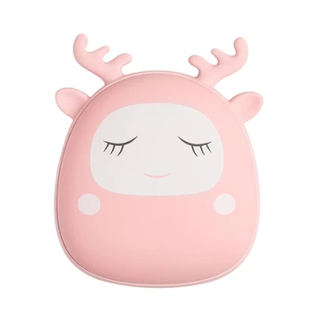 

Cute Pink Deer Shape Hand Warmer Mobile Power Bank Electric Hand Warmer 4000Mah Fast Heating Warmers Christmas
