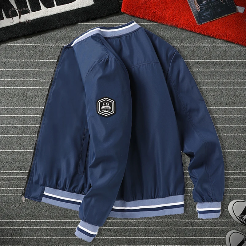 Baseball Coat Bomber Jackets Male Clothing Pilot Slim-Fit Mens Windbreaker Military