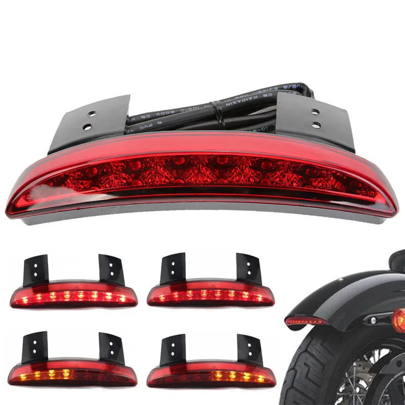 Обрезанный край щитка светодиодный задний тормоз ходовой свет и сигнал поворота подходит для Harley Железный ночник Sportster XL883 1200 48 на заказ