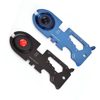 

outdoor Multi-tool EDC Tool Card Bottle Opener Keychain Portable Multi-Purpose Gadget Camping Emergency Survival Tool Kit