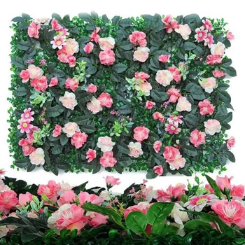 

DIY Wedding Simulation Flower Wall Arrangement Supplies Silk Plastic Artificial Flower Row Decor Wedding Backdrop