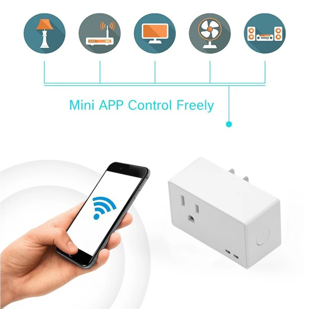 Smart power Plug переносная лента адаптер мини Смарт Wi-Fi розетка дистанционное управление интеллектуальное умное устройство штепсельная вилка США