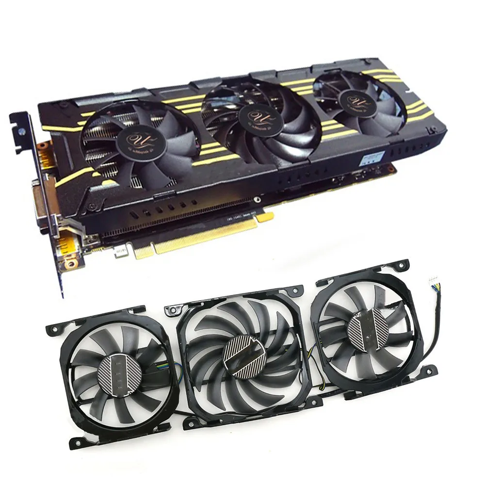 3 шт. графический вентилятор для видеокарты GTX980ti 980 780ti 780 | Электроника