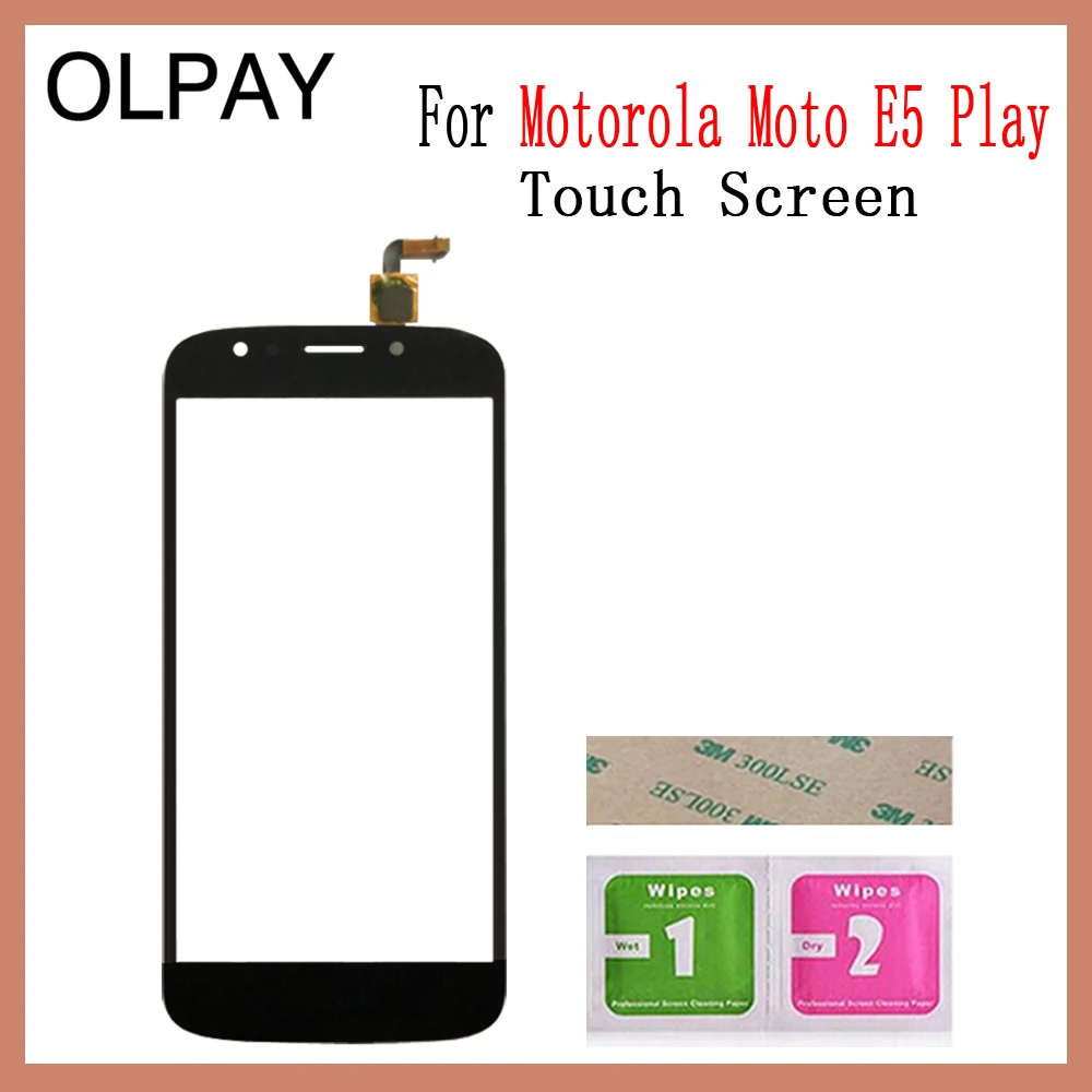 OLPAY для Motorola Moto E5 Play сенсорный экран дигитайзер для Motorola Moto E5 Play Go Сенсорная панель Сенсорный экран сенсор переднее стекло - Цвет: E5 Play No Tools
