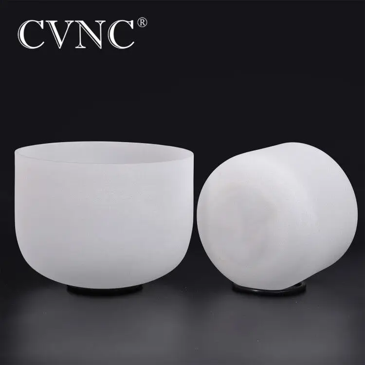 CVNC чакра набор из 2шт 6 &quotA и 8&quot C матовые кварцевые хрустальные поющие
