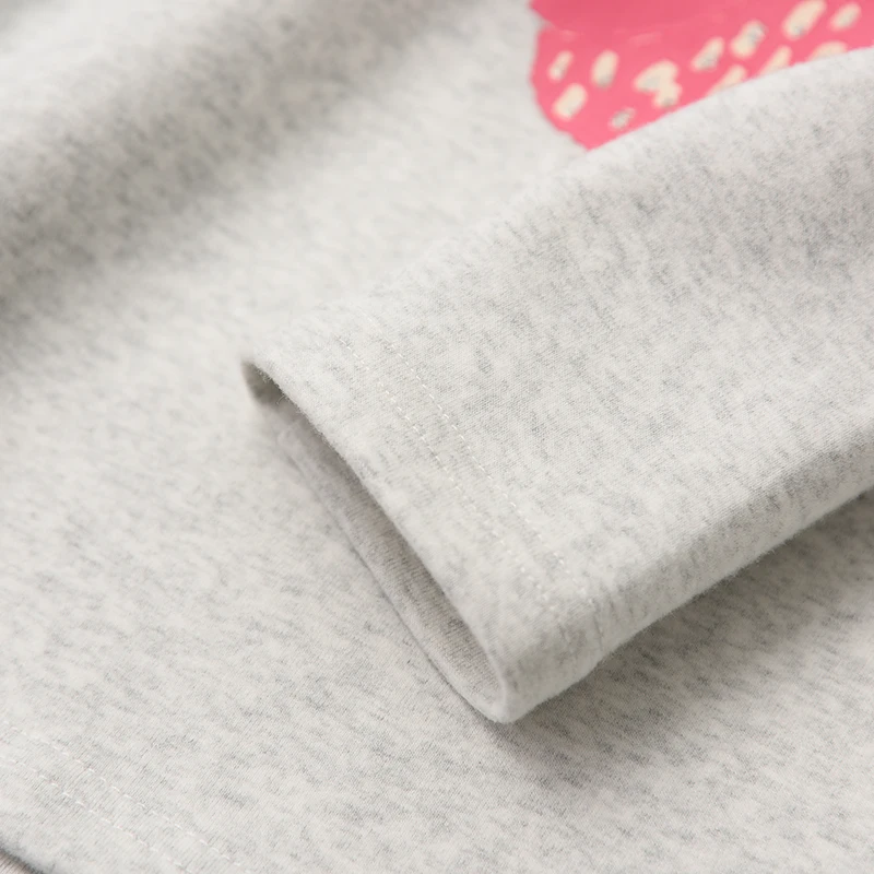 New Autumn Baby Girls Long-sleeved O-necked Flower Owl T-shirt Ruffles Shirt Cotton Children's Fly Long-sleeved T-shirt
