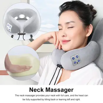 

Portable Electric Neck Massager U Shaped Pillow Multifunctional Shoulder Cervical Massager Outdoor Home Car Relaxing Massage