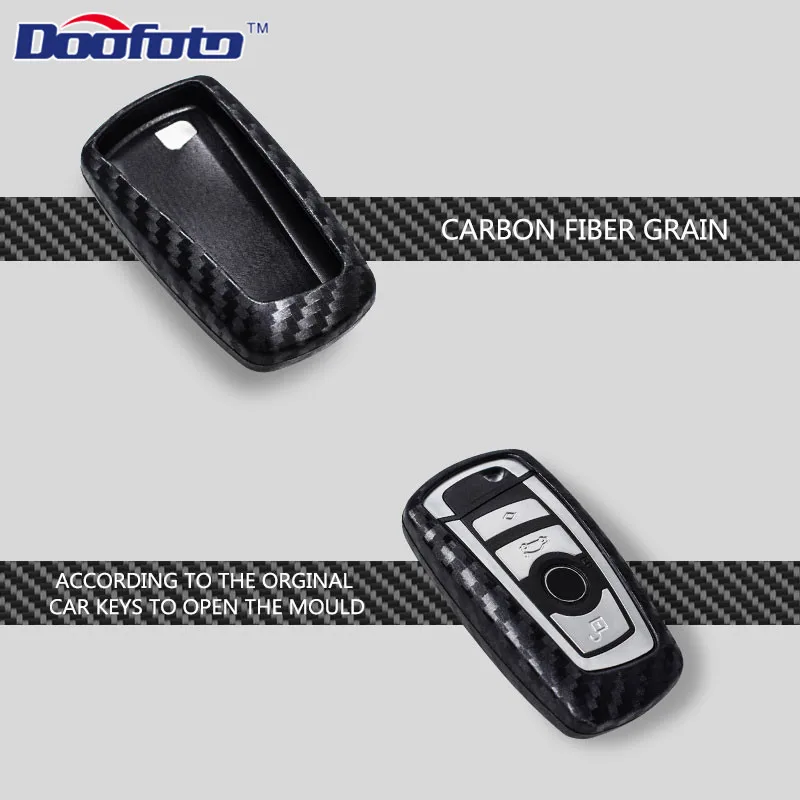 Car Key Shell Carbon Fiber car accessories Lines Car Protection Key Cover for bmw e46 F10 F20 F30 1 3 4 5 6 7 Series X3 X4 320I 116I 118I key case,key case cover