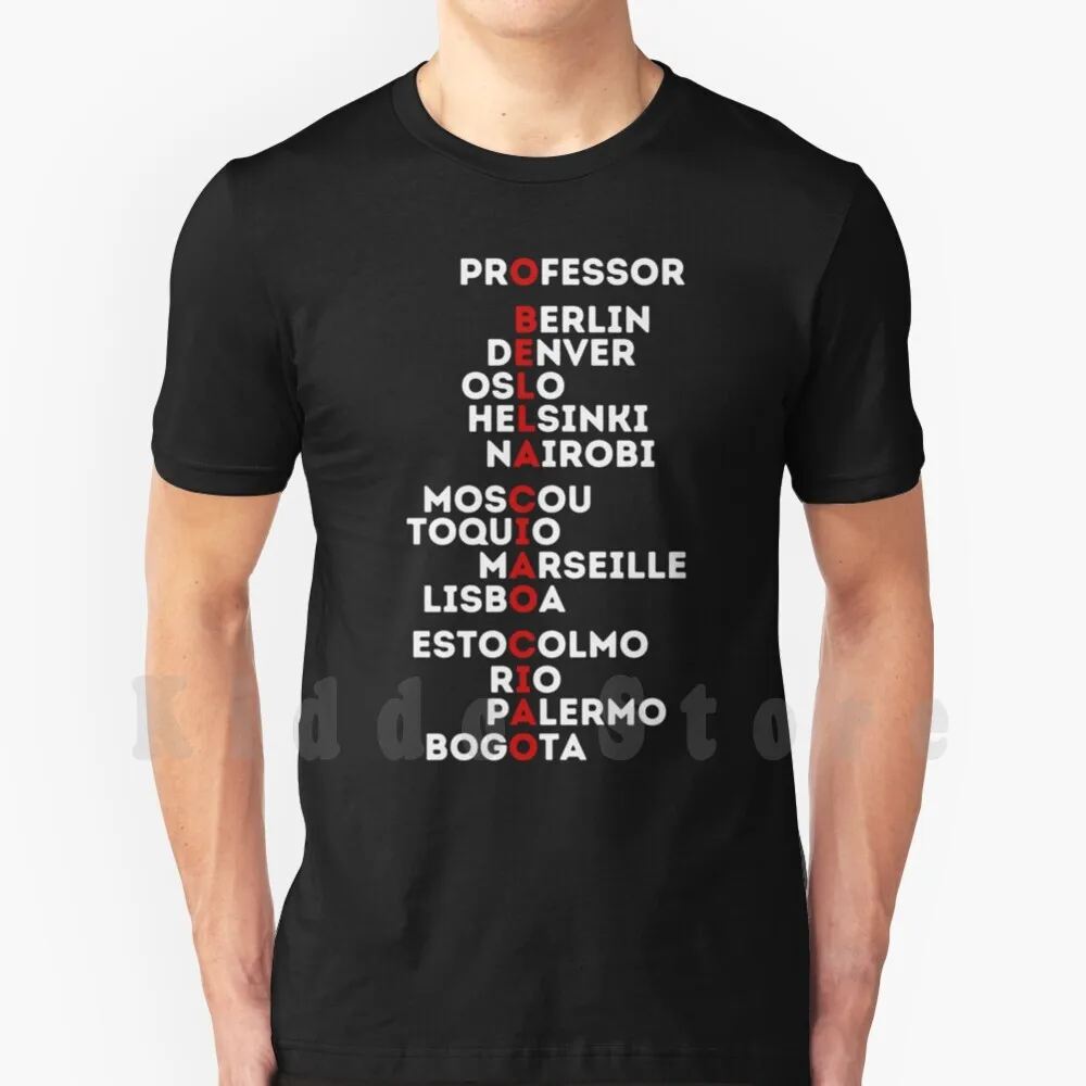 O Bella Ciao Ciao-La Casa De Papel T Shirt Uomo Cotone Cotone S-6Xl Bella Ciao La De Papel The Paper House Professor Toquio