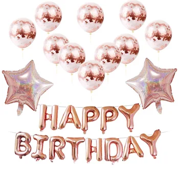 

18 birthday party decorations kids воздушные шары cumpleaños decoration anniversaire happy birthday foil balloons Suit customize