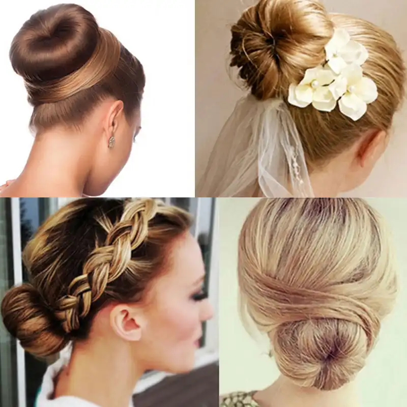 1pc Magic Hair Bun Maker Bud Hair Band Twist Diy Hairstyle Tool