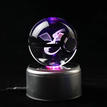 

Pokemon Ball Figures Crystal Toys Pocket Ball Anime Model Flygon Miniatures Kids Birthday Gifts