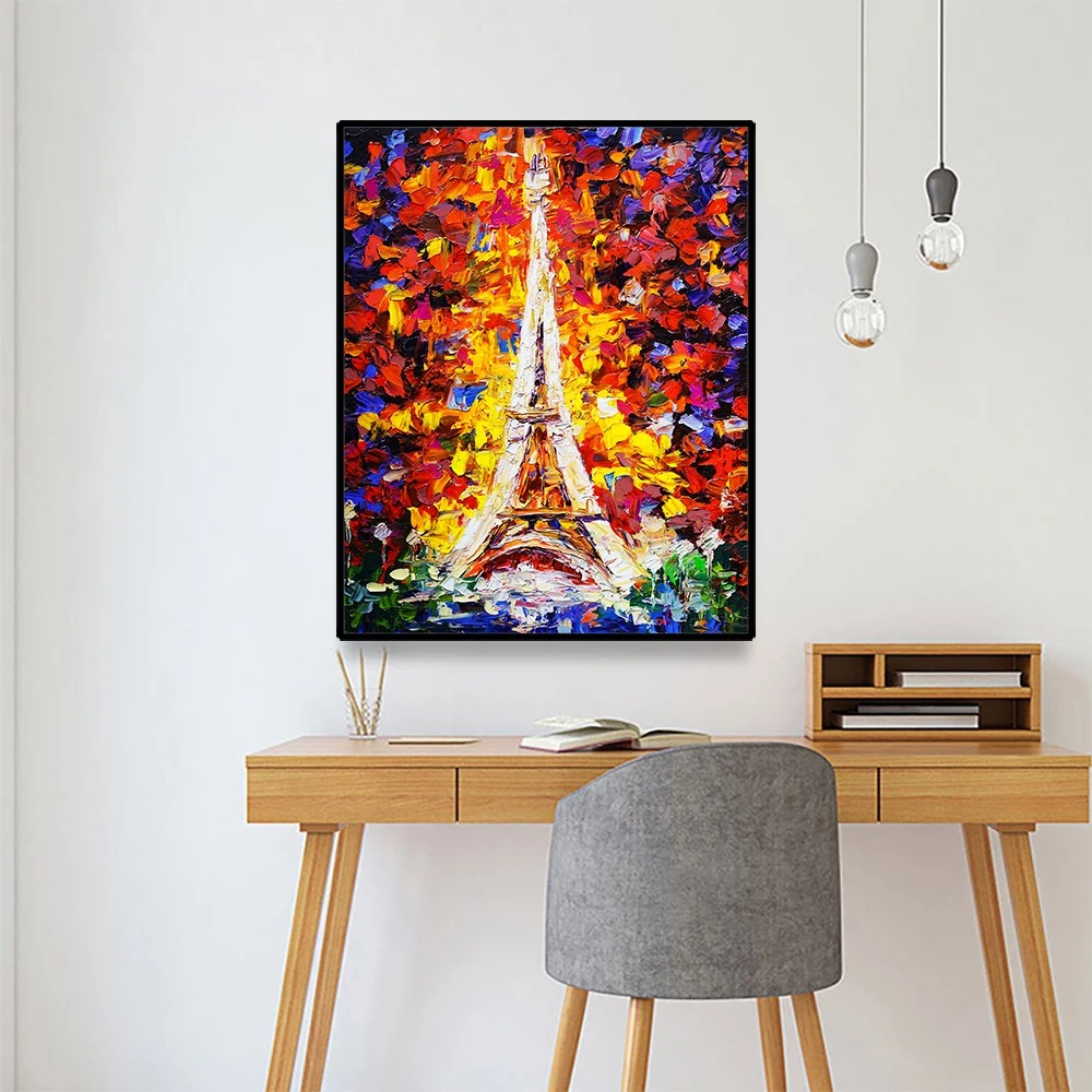 Paris Tower Impressisionist Canvas Painting Calligraphy Poster And Print Home Decor Picture for Living Room Bedroom Bathroom Paris Tower Impressisionist Canvas Painting Calligraphy Poster And Print Home Decor Picture for Living Room Bedroom Bathroom