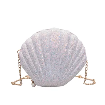 

Ladies Fashion Women' Bag Wild Shoulder Chain Bag Student Bag Casual Handbag Simple Leather 2020 New Shell Sequins
