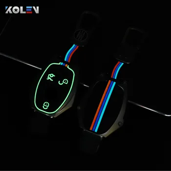 Custodia per chiave A distanza per auto in lega di zinco Shell Fob per Mercedes Benz A B C R classe G GLK GLA CLA W204 W251 W463 W176 accessori - Custodia per chiave A distanza per auto in lega di zinco Shell Fob per Mercedes