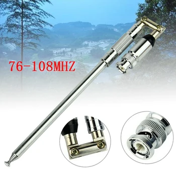 

1piece 1150mm VHF 76-108MHz Radio FM Transmitter Telescopic BNC FM Radio Antenna Durable for FM Radio Scanner