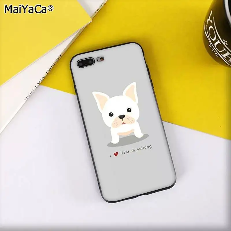 MaiYaCa Frenchies Симпатичный щенок мопс-бульдог Новинка чехол для телефона Fundas чехол для iPhone 11 pro XS MAX 8 7 6 6S Plus X 5 5S SE XR - Цвет: A15