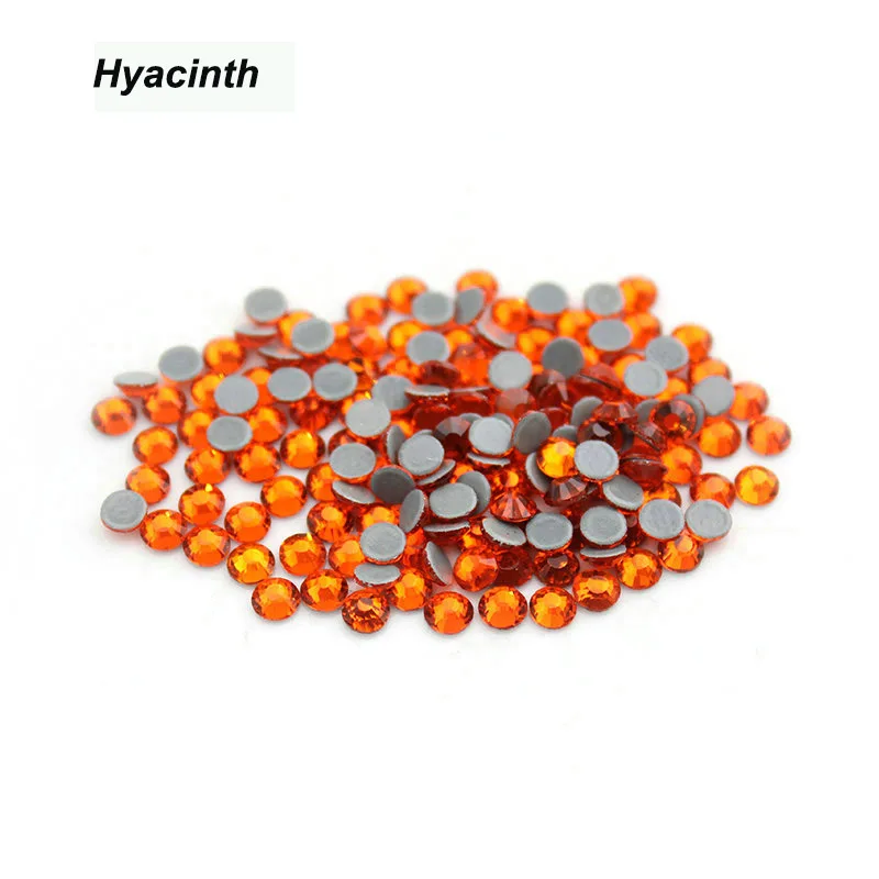 

YL Hyacinth Top Quality Hot Fix Rhinestones Crystal SS6 to SS30 Loose Strass Diamond Hotfix Flatback for fashion Dress designs