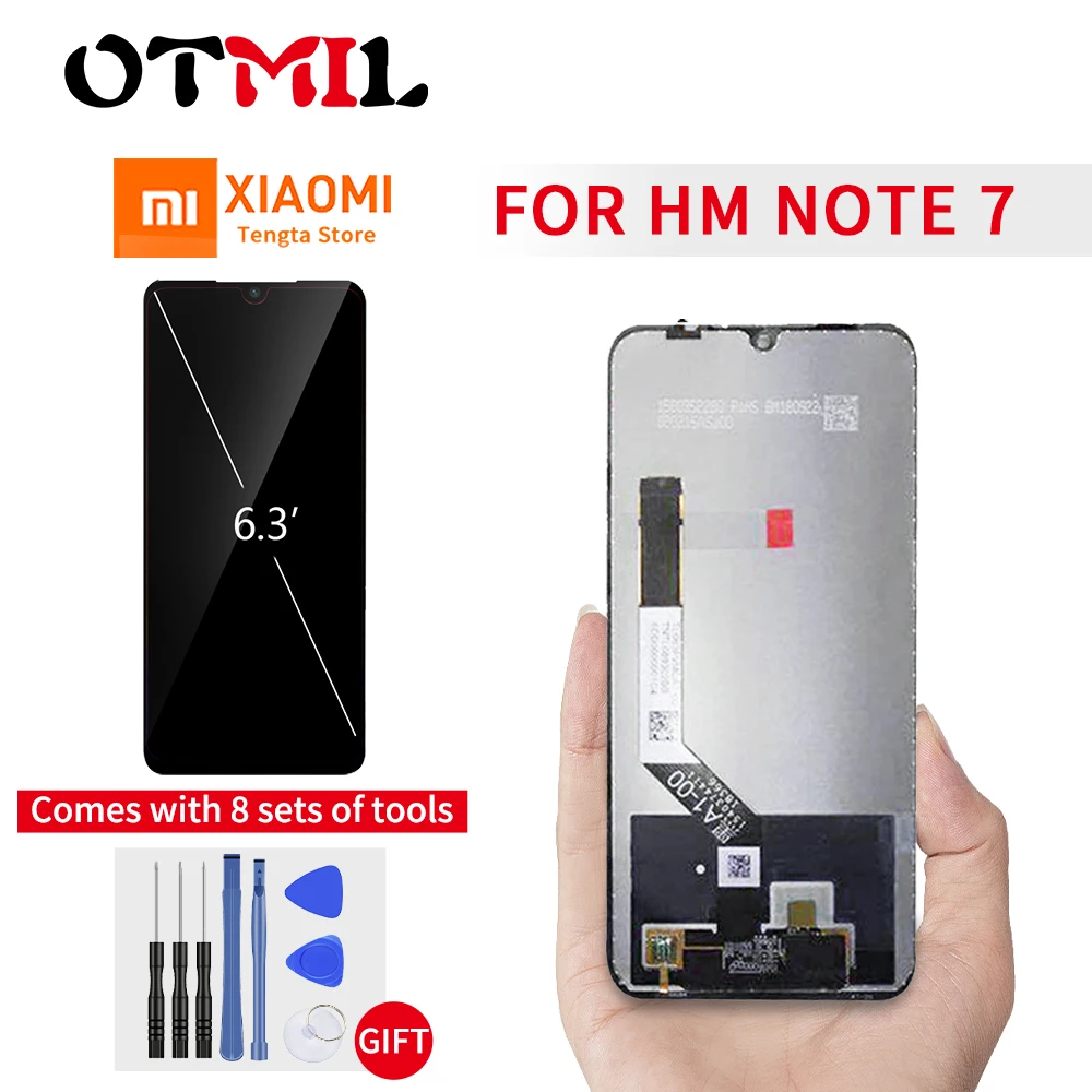 

6.3" Original For Xiaomi Redmi Note 7 Pro LCD Display Touch Screen with Frame For Xiaomi Redmi Note7 LCD MI Note 7 LCD Note7 Pro