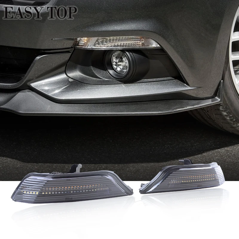 Luz intermitente delantera LED con función de Flash de agua para Ford Mustang, 2013-2019