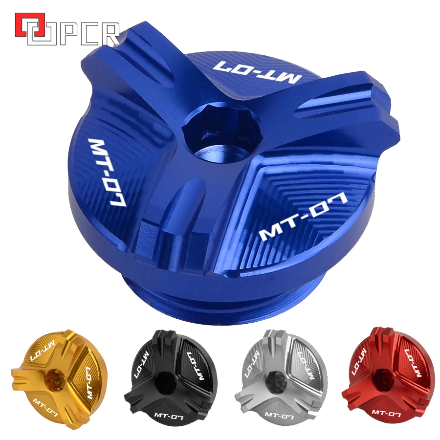 Масляный наполнитель для мотоцикла CNC заглушка Yamaha Φ MT07 Tracer FZ07 2014 2017 2018|Накладки и
