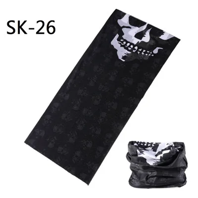 Skull Series Bandanas Sport Bicycle Motorcycle Variety Turban Magic Headband Veil Multi Head Scarf Scarves Face Mask Wrap mens navy scarf