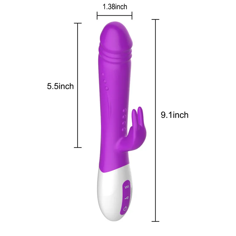 Двойной мотор G spot кролик фаллоимитатор вибратор с 10 режимами вибрации для