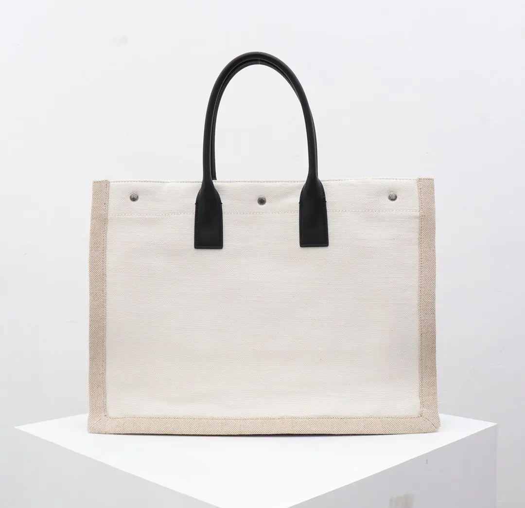 

Famous Designer Canvas Tote Bag Leater Shoulder Bag Women High Quality Handbag Catwalk Show Fashion Large Capability Waterproof