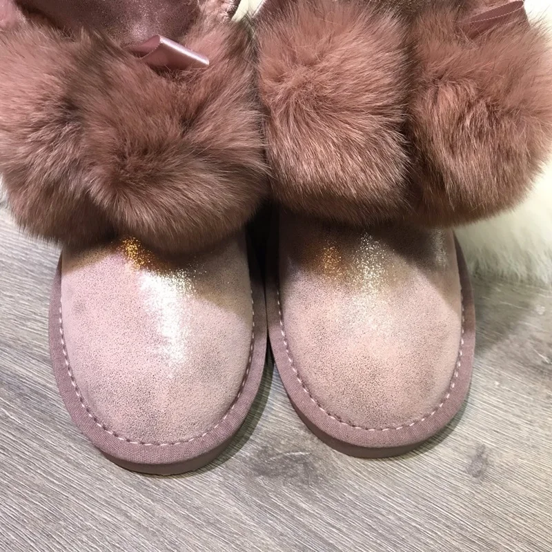 classic snow boots warm fur ankle boots for women boots shoes woman winter boots female flats outdoor casual shoes women booties