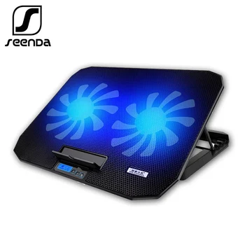 

SeenDa Laptop Cooler Cooling Pad 2 USB Ports and Two Cooling Fan Adjustable Speed Notebook Stand for 12-15.6 inch