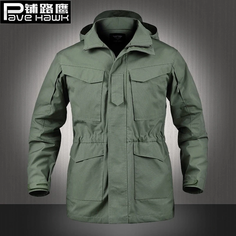 

M65 UK US Army Military Windbreaker Jackets Outdoors Camping Hiking Waterproof Windproof Hoodie Coat Men Spring Tactical Clothes