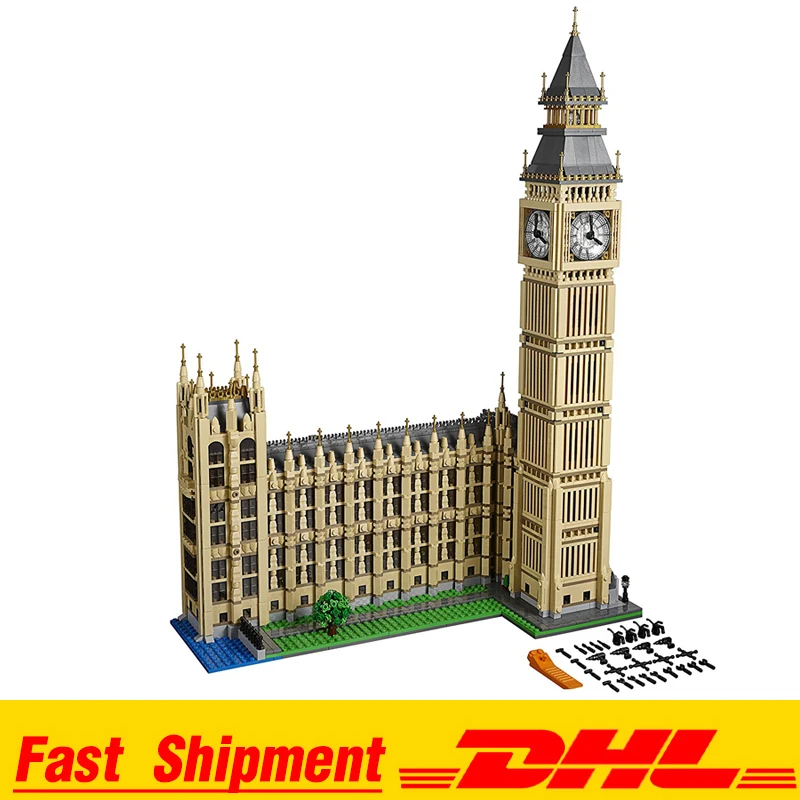 

4163pcs Big Ben Elizabeth Tower Model Building Kits Block Brick DIY Toys Compatible Legoinglys 17005 10253