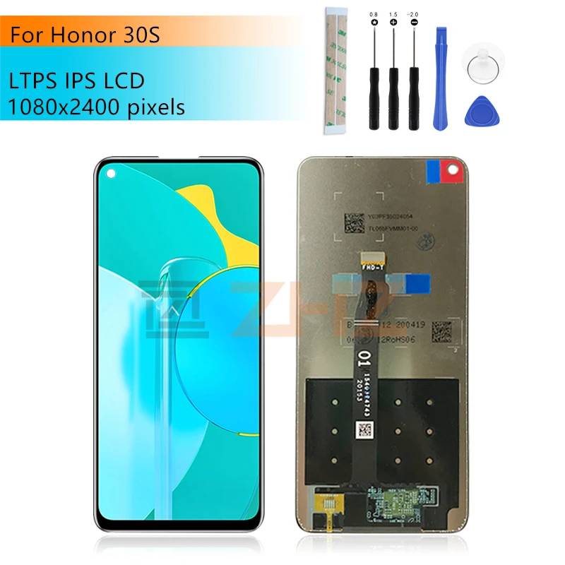 

ЖК-дисплей для Honor 30s, экран для Honor 30s, детали для замены и ремонта ЖК-экрана 6,5 дюйма
