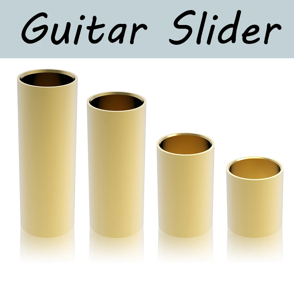 

1PC Guitar Slider Stainless Steel Finger Knuck Smooth Edge Length 28 50 60 70 mm