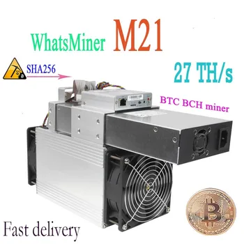 

Newest Asic Bitcoin Miner WhatsMiner M21 27T BTC BCH Economical miner with PSU Delivery within 24 hours Mining Server