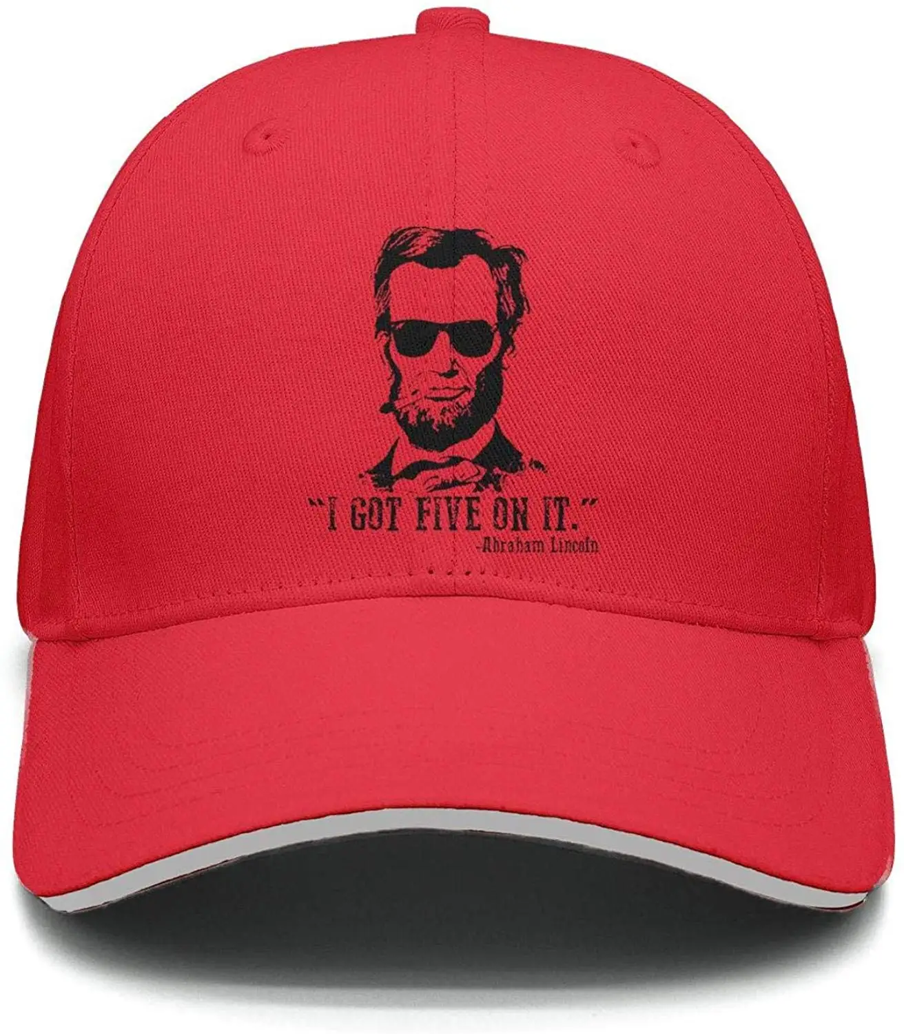 Lincoln Memorial Day i got Five on it мужские хипстерские Хлопковые бейсболки с регулируемой сеткой и плоскими полями
