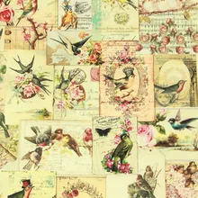 Полуярд импорт простая хлопковая ткань с принтом маленькой птицы ручной работы DIY одежды платье ткань хлопок CR-61