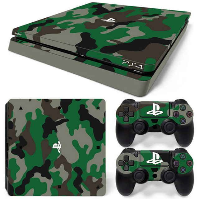 For PS4 Slim Skin Sticker For PlayStation 4 Console and Controllers For PS4 Slim Gamepad Controller Sticker Decal