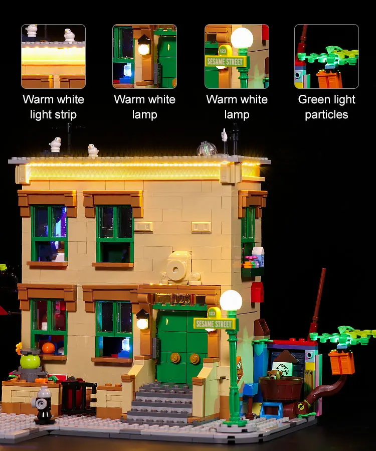 Vonado LED Light Kit 21324 Sesame Street Lighting Idea Building Blocks for Up Your Toy (only ) | Игрушки и хобби