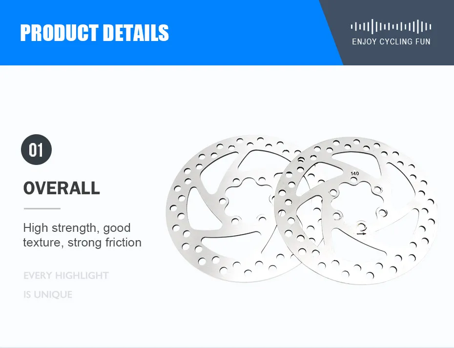 Aluminium Disc Brake Disc 140mm Diameter Silver Updated Brake Disc For 10 Inch Electric Scooter Patinete Eletrico Accessories