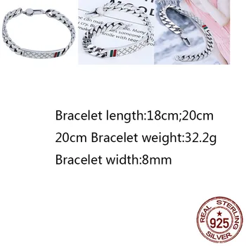 

925 Sterling Silver Bracelet 2020 New Jewelry Alphabet Bracelet Personality Fashion Creative Send Girlfriend Valentine's Day