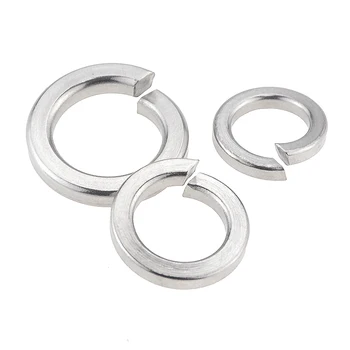 

10PCS 304 Stainless Steel Spring Split Lock Washer Elastic Gasket M10 M12 M14