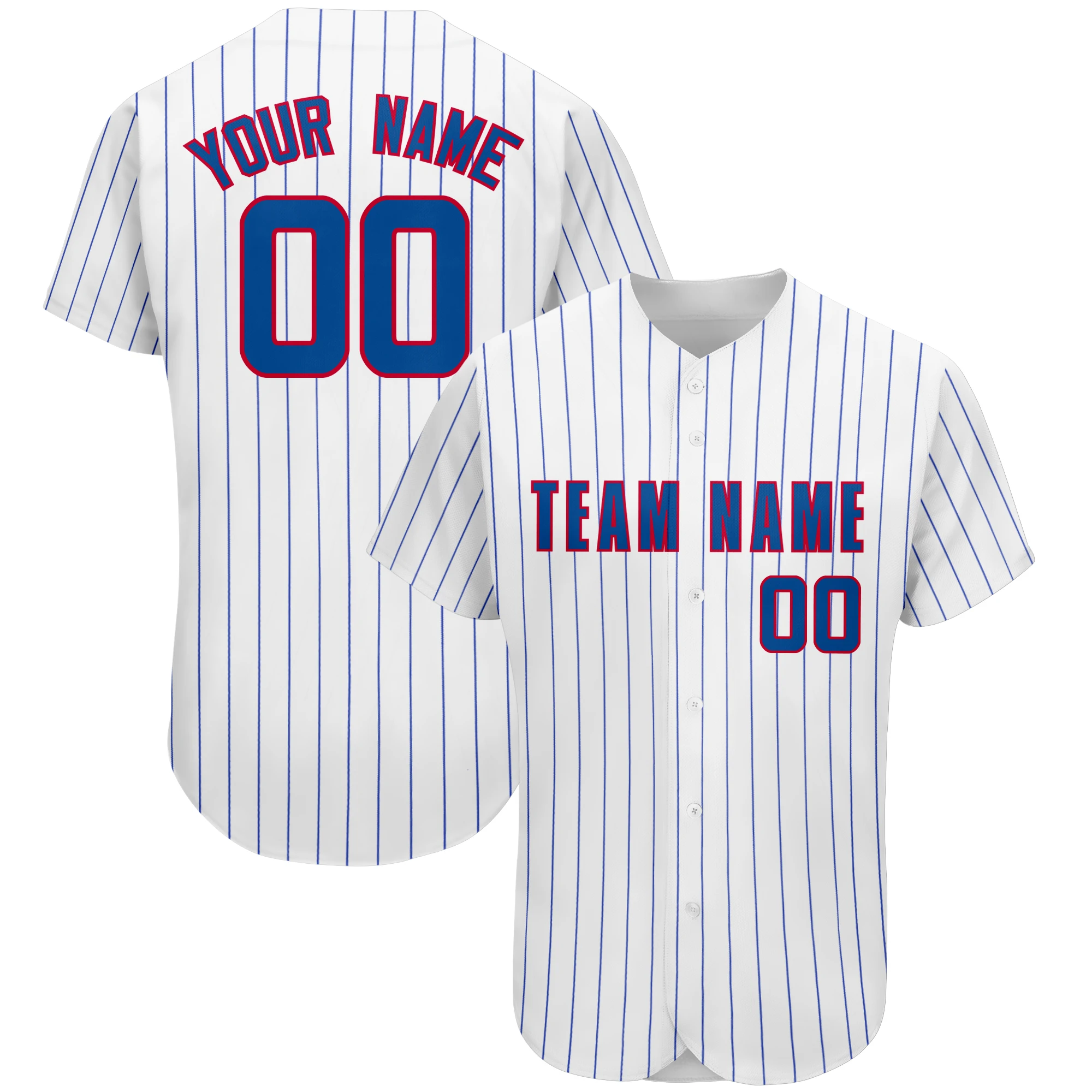 Baseball Jersey Printed Team Name/Number Training Outdoor/Indoors Washable Tee shirts for Men/Lady/Kids Any Colour