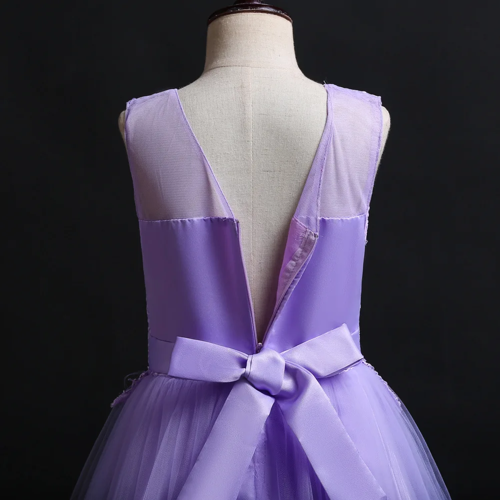 Летнее свадебное платье Хай» Vestidos, для детей Платья для девочек, одежда вышитое платье в стиле принцессы 3 4 5 6 7 8 От 9 до 14 лет
