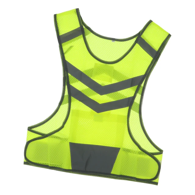 Safety Reflective Vest With LED Light and 360 Degree No-angle Reflective Strip for Walking Running Cycling Sports Day and Night 2