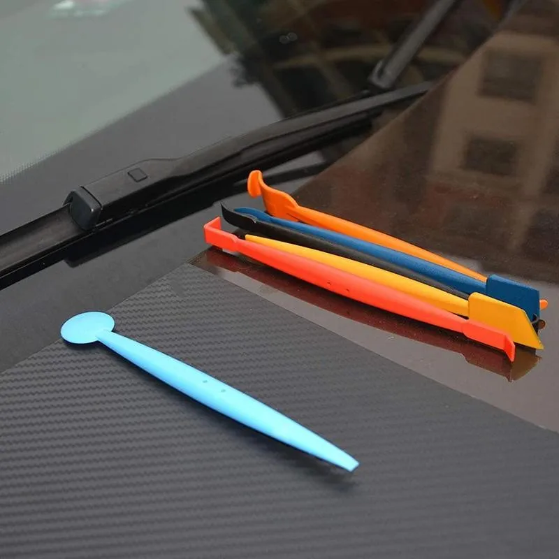 7pcs Vinyl Wrap Tools Carbon Fiber Car Stickers Film Install Stick Magnetic Squeegee Set Car Tools Scraper Accessories