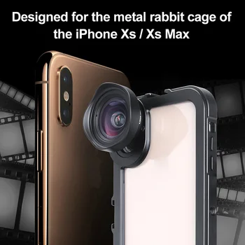 

Aluminum Rig Cage Handheld Phone Stabilizer with Cold Shoe Mounts for iPhone XS/XS Max LHB99