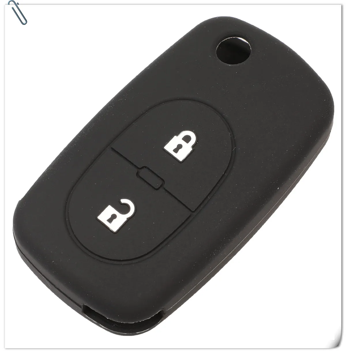 Keyforkess 30 pz/lotto copertura chiave dell'automobile del Silicone Fob per Audi A2 A3 A4 A6 2 pulsante Flip pieghevole caso chiave a distanza - Hd281ce01adea4d25bcccd41b1794b5f83