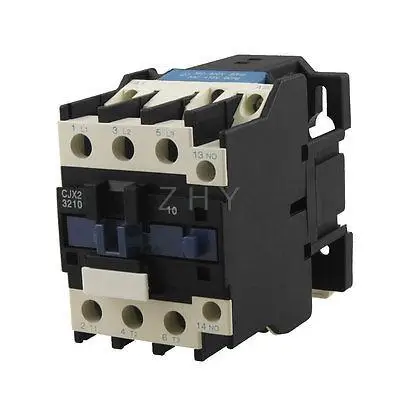 

CJX2-3210 DIN Rail Mount Contactor 32A 3 Poles NO AC Coil 380 Volts